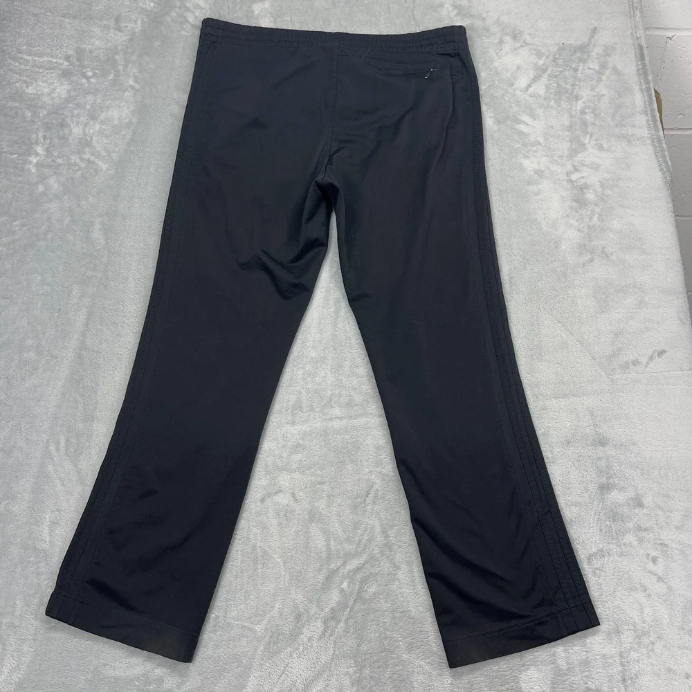 Vintage Adidas Pants Mens L Black Climalite Athleisure Track Straight Leg Y2K